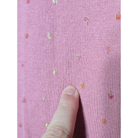 Lane Bryant Womens Pink Cardigan Tank Matching Set Size 14/16 Dainty Feminine - Picture 4 of 11